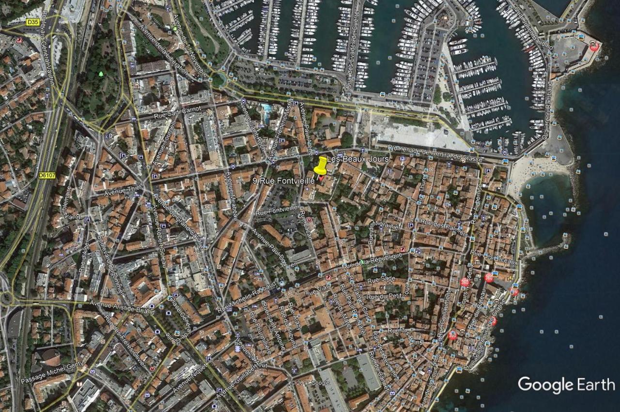 2 Pieces Climatise Avec Balcon Dans Le Vieil Antibes, Residence Avec Ascenseur 외부 사진