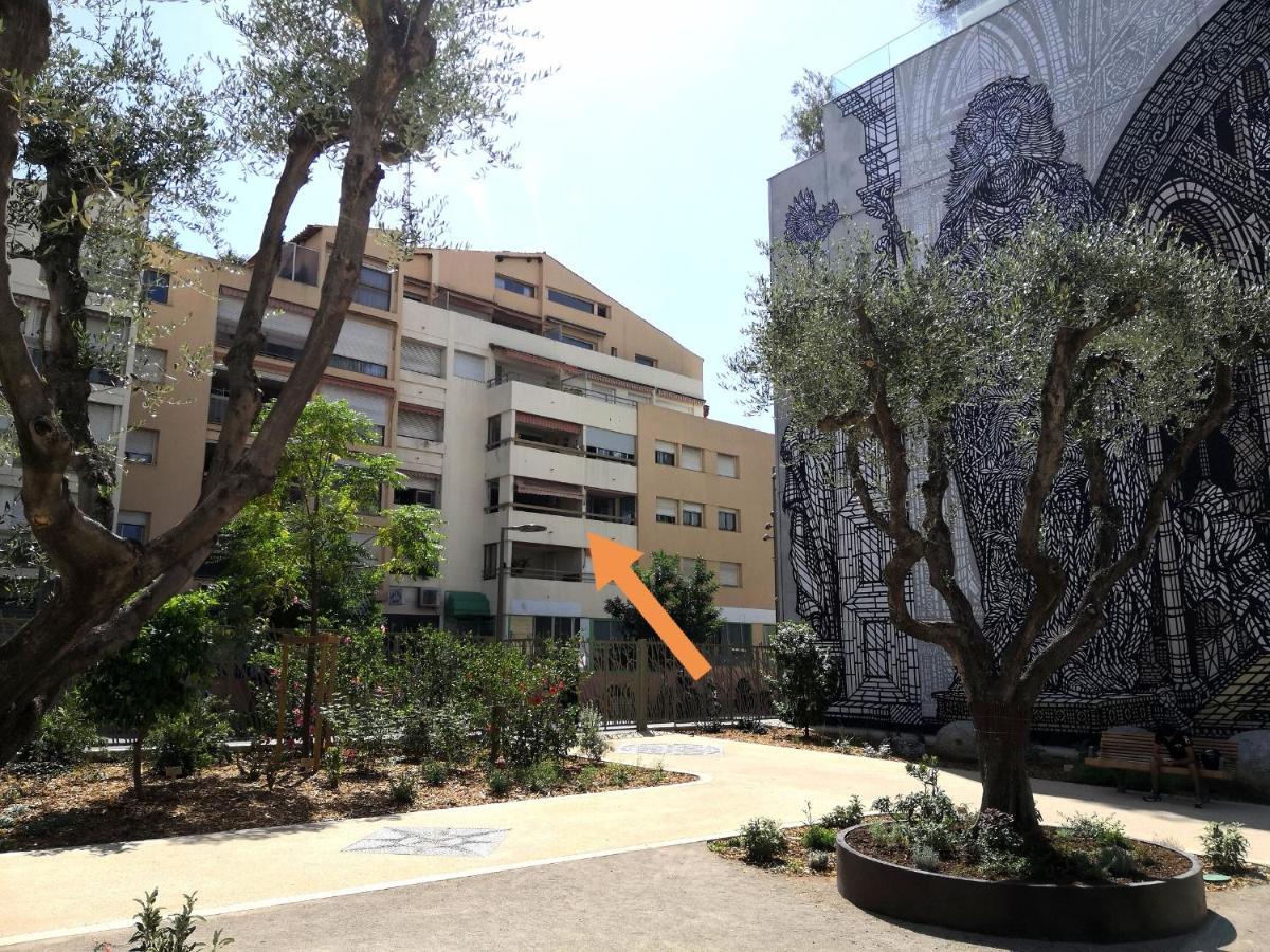 2 Pieces Climatise Avec Balcon Dans Le Vieil Antibes, Residence Avec Ascenseur 외부 사진